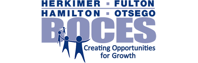 Decorative: Herkimer-Fulton-Hamilton-Otsego BOCES logo with the slogan of Creating Opportunities for Growth